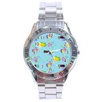 Lemon Party Stainless Steel Analogue Watch