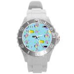 Lemon Party Round Plastic Sport Watch (L)