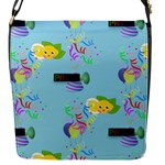 Lemon Party Flap Closure Messenger Bag (S)