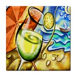 Cool drink ceramic wall tile / Tile Coaster / Tile trivet