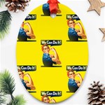 Rosie the riveter Ornament (Oval)