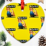 Rosie the riveter Ornament (Heart)