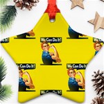 Rosie the riveter Ornament (Star)