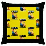 Rosie the riveter Throw Pillow Case (Black)