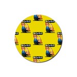 Rosie the riveter Rubber Coaster (Round)