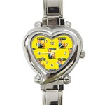 Rosie the riveter Heart Italian Charm Watch