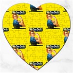 Rosie the riveter Jigsaw Puzzle (Heart)