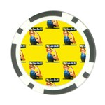 Rosie the riveter Poker Chip Card Guard