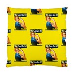 Rosie the riveter Standard Cushion Case (Two Sides)