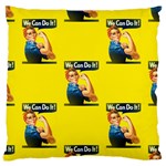 Rosie the riveter Large Cushion Case (One Side)