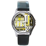 Casino Round Metal Watch