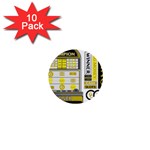 Casino 1  Mini Button (10 pack) 