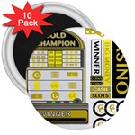 Casino 3  Magnet (10 pack)