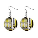 Casino 1  Button Earrings