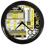 Casino Wall Clock (Black)