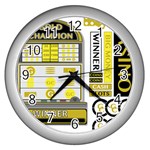 Casino Wall Clock (Silver)