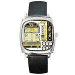 Casino Square Metal Watch