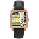 Casino Rose Gold Leather Watch 