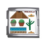 Mexico  Mega Link Italian Charm (18mm)