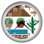 Mexico  Wall Clock (Silver)