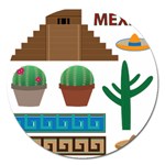 Mexico  Magnet 5  (Round)