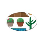 Mexico  Sticker Oval (10 pack)