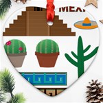 Mexico  Heart Ornament (Two Sides)