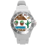 Mexico  Round Plastic Sport Watch (L)