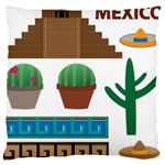 Mexico  Large Cushion Case (One Side)