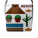 Mexico  Flap Closure Messenger Bag (L)