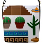 Mexico  Flap Closure Messenger Bag (S)