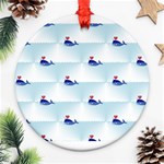 kawaii narwhal Ornament (Round)