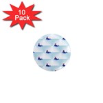 kawaii narwhal 1  Mini Magnet (10 pack) 