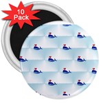 kawaii narwhal 3  Magnet (10 pack)