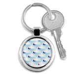 kawaii narwhal Key Chain (Round)