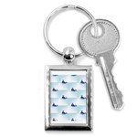 kawaii narwhal Key Chain (Rectangle)