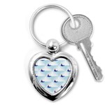 kawaii narwhal Key Chain (Heart)