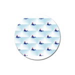 kawaii narwhal Magnet 3  (Round)