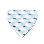 kawaii narwhal Magnet (Heart)