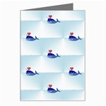 kawaii narwhal Greeting Card