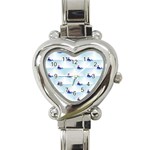 kawaii narwhal Heart Italian Charm Watch