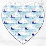 kawaii narwhal Jigsaw Puzzle (Heart)