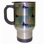 kawaii narwhal Travel Mug (Silver Gray)