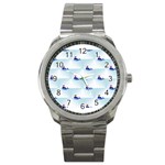 kawaii narwhal Sport Metal Watch