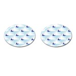 kawaii narwhal Cufflinks (Oval)