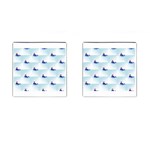 kawaii narwhal Cufflinks (Square)