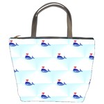 kawaii narwhal Bucket Bag