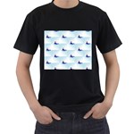 kawaii narwhal Men s T-Shirt (Black)