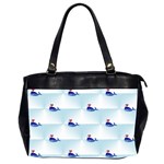 kawaii narwhal Oversize Office Handbag (2 Sides)