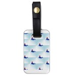 kawaii narwhal Luggage Tag (one side)